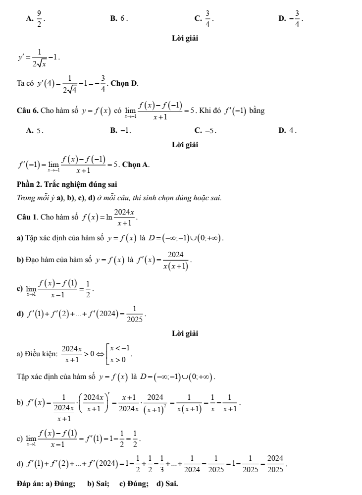 Đề kiểm tra Toán 11 Kết nối tri thức Chương 9 (có lời giải)