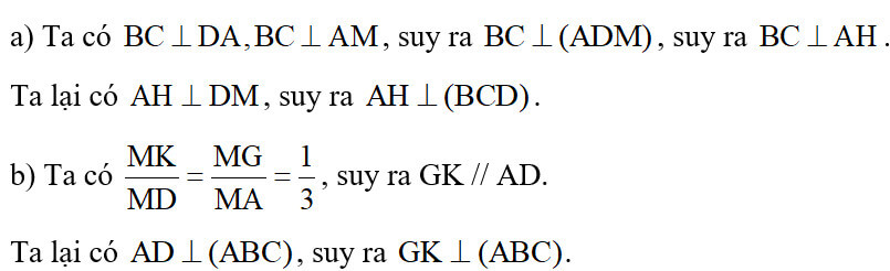 Đường thẳng vuông góc với mặt phẳng lớp 11 (Lý thuyết Toán 11 Kết nối tri thức)