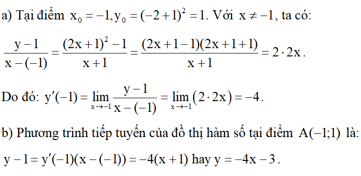Định nghĩa và ý nghĩa của đạo hàm lớp 11 (Lý thuyết Toán 11 Kết nối tri thức)