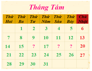 17 Bài tập trắc nghiệm Ngày, Tháng lớp 2 (có lời giải) | Toán lớp 2 Cánh diều