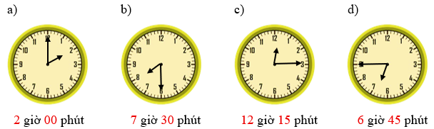 Giờ, phút, xem đồng hồ lớp 2 (Lý thuyết + 10 Bài tập)