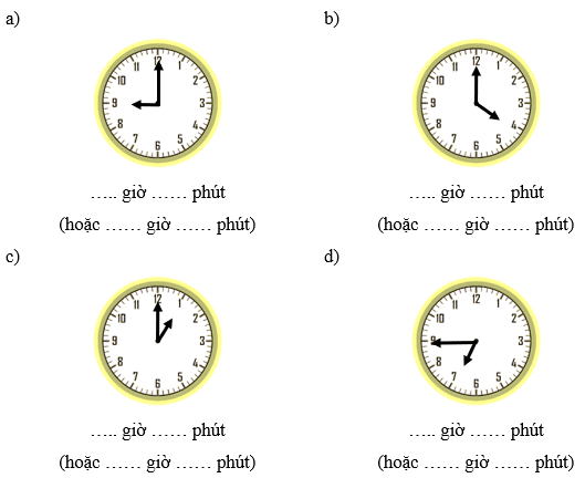 Ngày, giờ lớp 2 (Lý thuyết + 10 Bài tập)