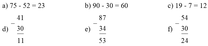 Số bị trừ - Số trừ - Hiệu lớp 2 (Lý thuyết + 10 Bài tập)