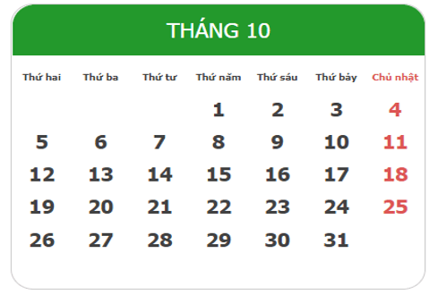 17 Bài tập trắc nghiệm Ngày, tháng lớp 2 (có lời giải) | Toán lớp 2 Chân trời sáng tạo
