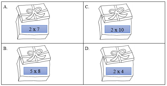 8 Bài tập trắc nghiệm Ôn tập về phép nhân, bảng nhân 2, bảng nhân 5 lớp 3 (có lời giải) | Toán lớp 3 Cánh diều