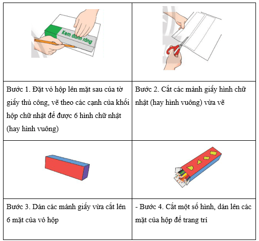 Thực hành và trải nghiệm: Làm hộp bút bằng vỏ hộp đã qua sử dụng lớp 3 (Lý thuyết + Các dạng bài tập)