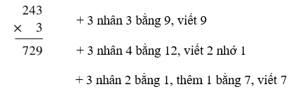 8 Bài tập trắc nghiệm Nhân với số có một chữ số trong phạm vi 1000 (tiếp theo) lớp 3 (có lời giải) | Toán lớp 3 Chân trời sáng tạo