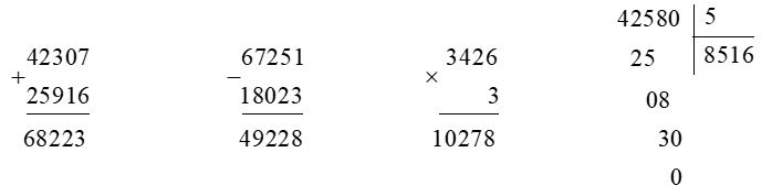 Toán lớp 3 Bài 81: Ôn tập chung (trang 125, 126 Tập 2) | Kết nối tri thức