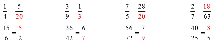 Phân số bằng nhau (Lý thuyết + 15 Bài tập Toán lớp 4)