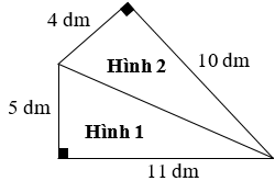 Bài tập trắc nghiệm Ôn tập diện tích, chu vi một số hình phẳng lớp 5 (có lời giải)