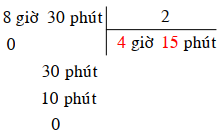 15 Bài tập trắc nghiệm Chia số đo thời gian với một số lớp 5 (có lời giải) | Toán lớp 5 Kết nối tri thức