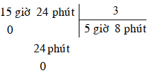 15 Bài tập trắc nghiệm Chia số đo thời gian với một số lớp 5 (có lời giải) | Toán lớp 5 Kết nối tri thức