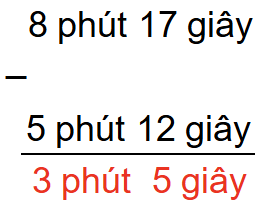 15 Bài tập trắc nghiệm Trừ số đo thời gian lớp 5 (có lời giải) | Toán lớp 5 Kết nối tri thức 