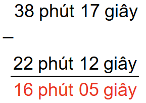 15 Bài tập trắc nghiệm Trừ số đo thời gian lớp 5 (có lời giải) | Toán lớp 5 Kết nối tri thức 