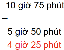 15 Bài tập trắc nghiệm Trừ số đo thời gian lớp 5 (có lời giải) | Toán lớp 5 Kết nối tri thức 