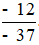 Viết và đọc phân số trong mỗi trường hợp sau: a) Tử số là - 6, mẫu số là 17