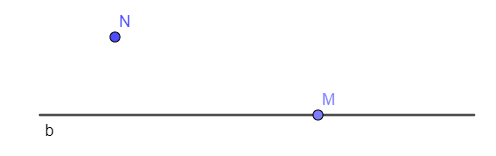 Vẽ đường thẳng b. b) Vẽ điểm M thuộc đường thẳng b.