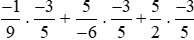 Tính giá trị của biểu thức. a)((-2)/(-5) : 3/(-4)) x 4/5;