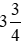 Sắp xếp các khối lượng sau theo thứ tự từ lớn đến nhỏ: 3 + 3/4 tạ