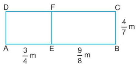 Tính diện tích hình chữ nhật ABCD ở hình bên theo hai cách, trong