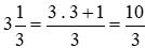 Tính giá trị của biểu thức (5/(-4) + 3 + 1/3)