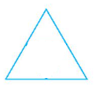 Vẽ tam giác đều rồi tô màu như hình bên