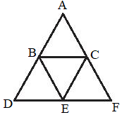 Hãy đếm số hình tam giác đều, số hình thang cân và số hình thoi trong hình vẽ 