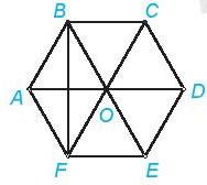 Cho hình lục giác đều ABCDEF như hình sau, biết OA = 6 cm