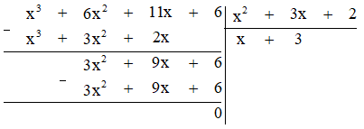 Một hình hộp chữ nhật có thể tích là x^3 + 6x^2 + 11x +6