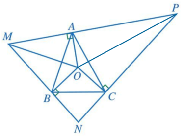 Cho tam giác ABC có O là giao điểm của ba đường trung trực