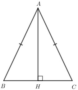 Cho tam giác ABC cân tại A Điểm A có thuộc đường trung trực của đoạn thẳng BC hay không