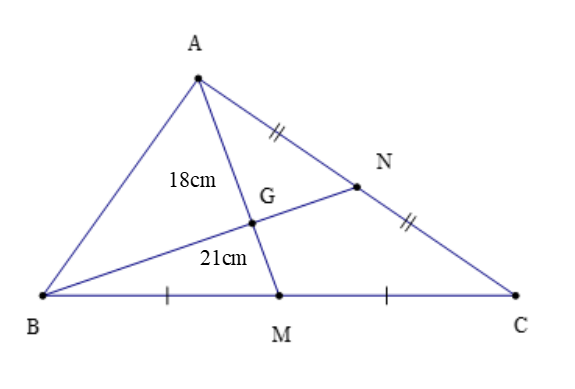 Tính chất ba đường trung tuyến của tam giác (Lý thuyết Toán lớp 7) | Cánh diều