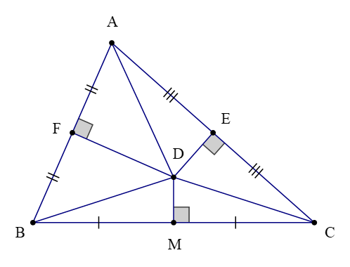 Tính chất ba đường trung trực của tam giác (Lý thuyết Toán lớp 7) | Cánh diều