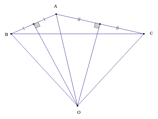 Tính chất ba đường trung trực của tam giác (Lý thuyết Toán lớp 7) | Cánh diều