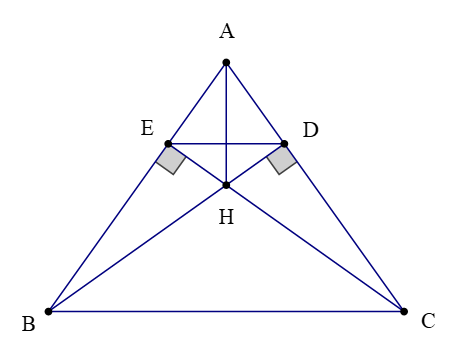 Tính chất ba đường cao của tam giác (Lý thuyết Toán lớp 7) | Cánh diều