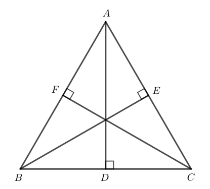 Cho tam giác nhọn ABC có ba đường cao AD, BE, CF. 