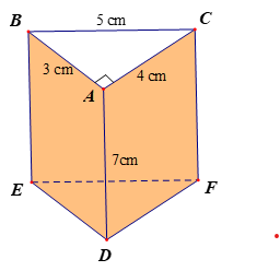 Diện tích xung quanh và thể tích của hình lăng trụ đứng tam giác, lăng trụ đứng tứ giác (Lý thuyết Toán lớp 7) | Chân trời sáng tạo (ảnh 1)