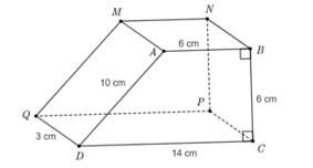 15 Bài tập Diện tích xung quanh và thể tích hình lăng trụ đứng tam giác, hình lăng trụ đứng tứ giác (có đáp án) | Chân trời sáng tạo Trắc nghiệm Toán 7