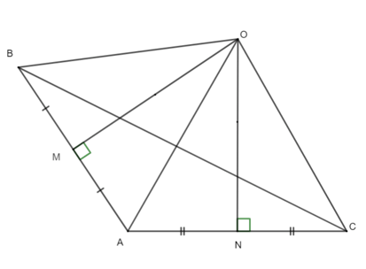 15 Bài tập Tính chất ba đường trung trực của tam giác (có đáp án) | Chân trời sáng tạo Trắc nghiệm Toán 7 (ảnh 9)