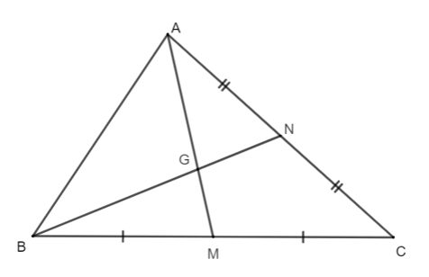 15 Bài tập Tính chất ba đường trung tuyến của tam giác (có đáp án) | Chân trời sáng tạo Trắc nghiệm Toán 7 (ảnh 6)