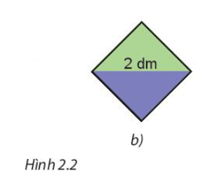Lấy hai trong bốn tam giác nhận được ở trên ghép thành một hình vuông 