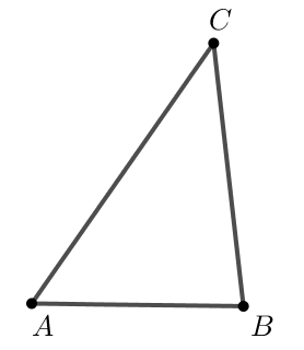 Vẽ tam giác ABC có AB = 4cm, BC = 5cm, CA = 6cm