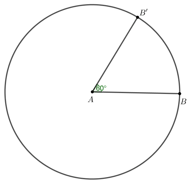 Vẽ tam giác biết độ dài hai cạnh và góc xen giữa. Vẽ tam giác ABC có AB = 6 cm