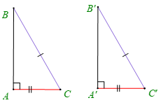 Lý thuyết Toán 7 Kết nối tri thức Bài 15: Các trường hợp bằng nhau của tam giác vuông (ảnh 4)