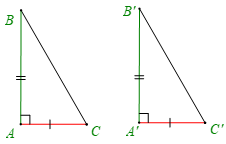 Lý thuyết Toán 7 Kết nối tri thức Bài 15: Các trường hợp bằng nhau của tam giác vuông (ảnh 1)