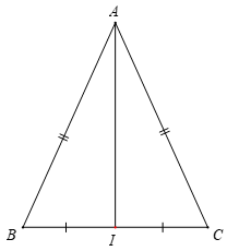 Tam giác cân. Đường trung trực của đoạn thẳng (Lý thuyết Toán lớp 7) | Kết nối tri thức (ảnh 10)