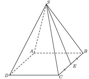13 Bài tập Hình chóp tứ giác đều (có đáp án) | Cánh diều Trắc nghiệm Toán 8 (ảnh 2)