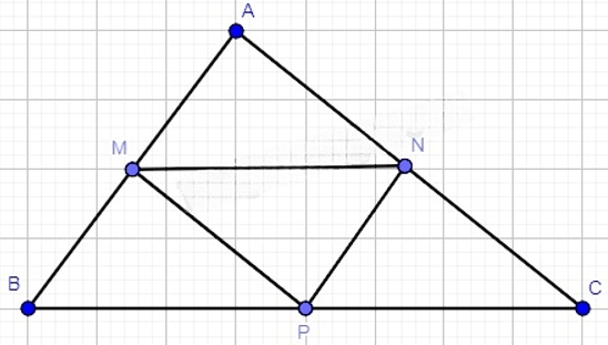 13 Bài tập Đường trung bình của tam giác (có đáp án) | Cánh diều Trắc nghiệm Toán 8 (ảnh 4)