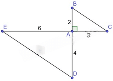 13 Bài tập Trường hợp đồng dạng thứ hai của tam giác (có đáp án) | Cánh diều Trắc nghiệm Toán 8 (ảnh 3)