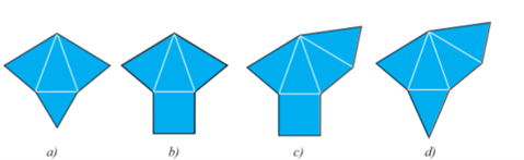 13 Bài tập Hình chóp tam giác đều – Hình chóp tứ giác đều (có đáp án) | Chân trời sáng tạo Trắc nghiệm Toán 8 (ảnh 1)